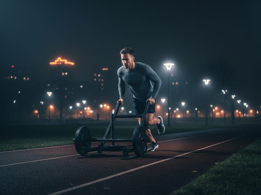 夜の激しい運動